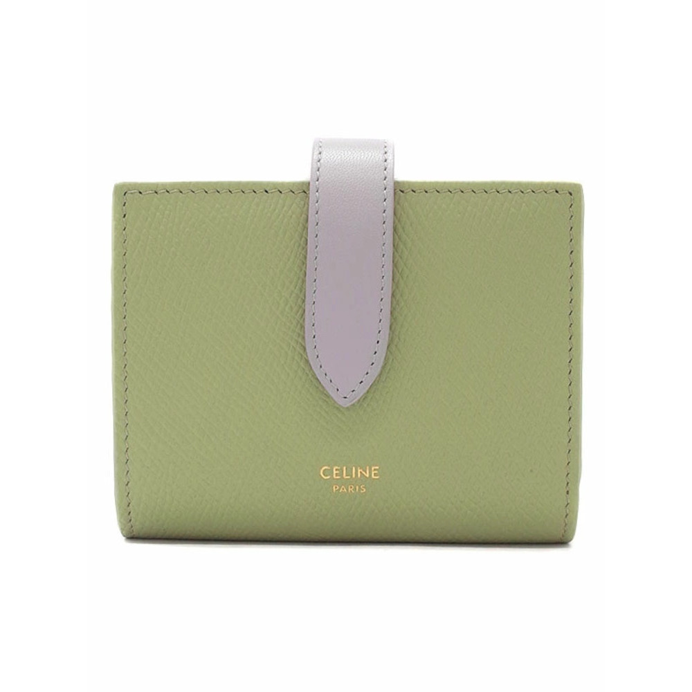 Celine Strap Wallet Bicolor Bi fold Short